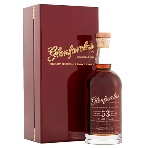 Glenfarclas 53 Year Old Whisky 70cl | Rare Speyside Single Malt in Decanter